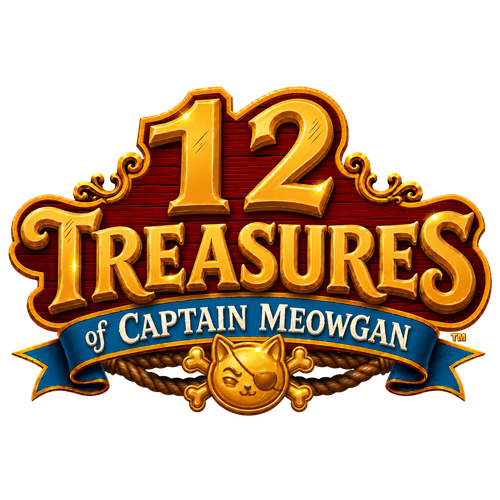 12 Treasures of Captain Meowgan™ logo