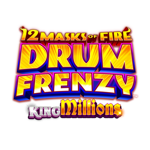 12 Masks Of Fire Drum Frenzy™ King Millions™ logo