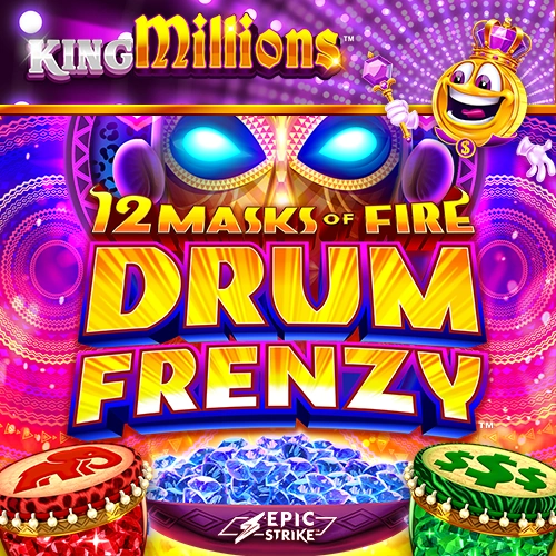 12 Masks Of Fire Drum Frenzy™ King Millions™